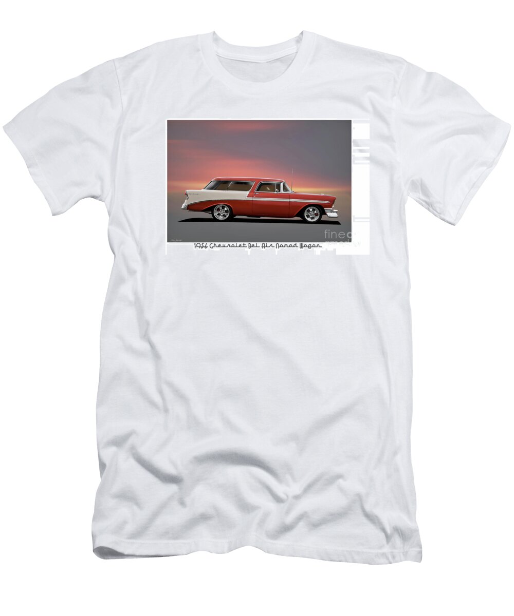 3 1956 Chevrolet Bel Air Nomad Wagon Dave Koontz T-Shirt