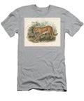 Cheetah with Cubs Cynaelurus Jubata 1878 83 Hand Coloured Litho Joseph Wolf T-Shirt