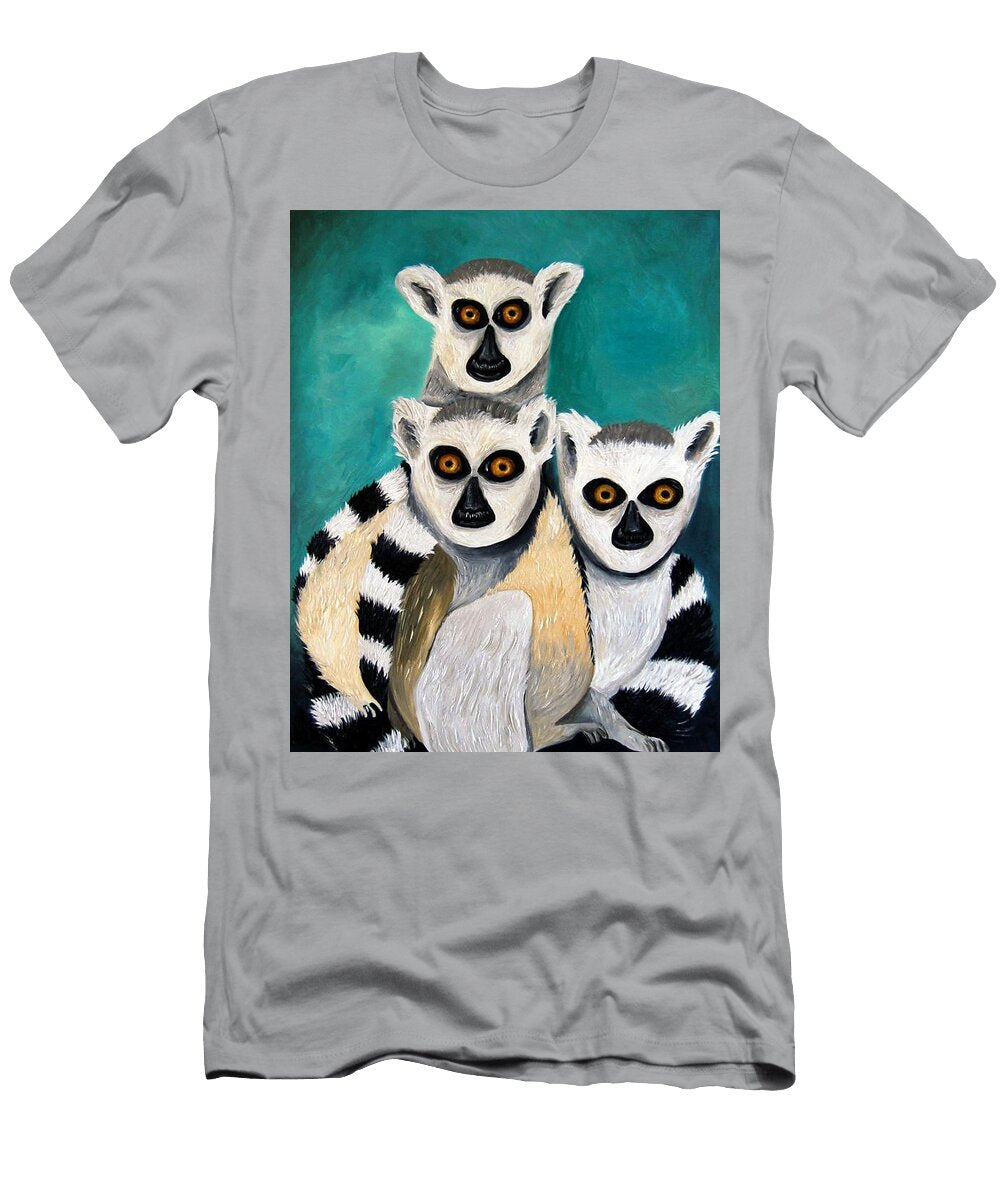 Lemurs Leah Saulnier the Painting Maniac T-Shirt