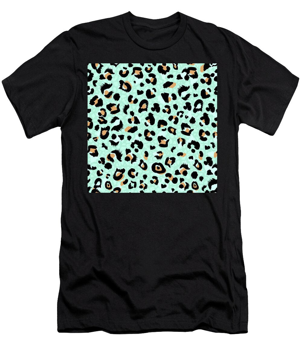 Leopard Seamless Pattern Animal Print with Leopard Dots Vintage Illustration Julien T-Shirt
