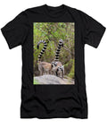 Ring Tailed Lemur Pair on Rocky Outcrop Anja Community Tj Rich Natureplcom T-Shirt