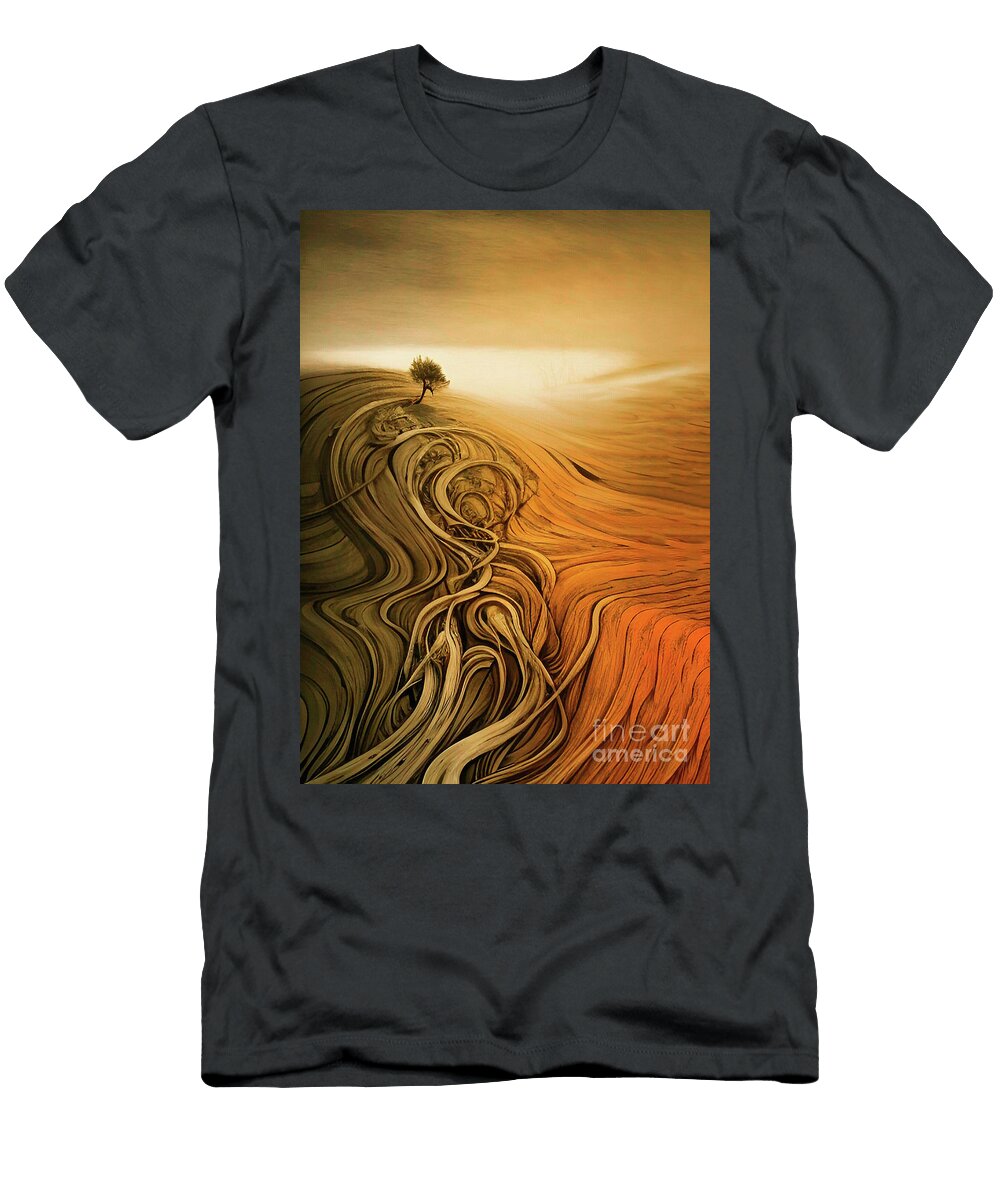 Tree in Abstract Desert Bruce Rolff T-Shirt