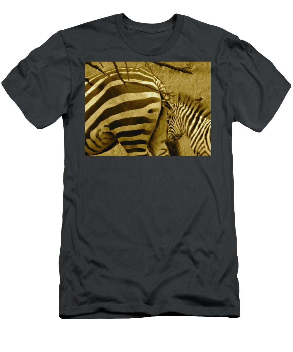 Zebras in Black and White Exploramum Exploramum T-Shirt
